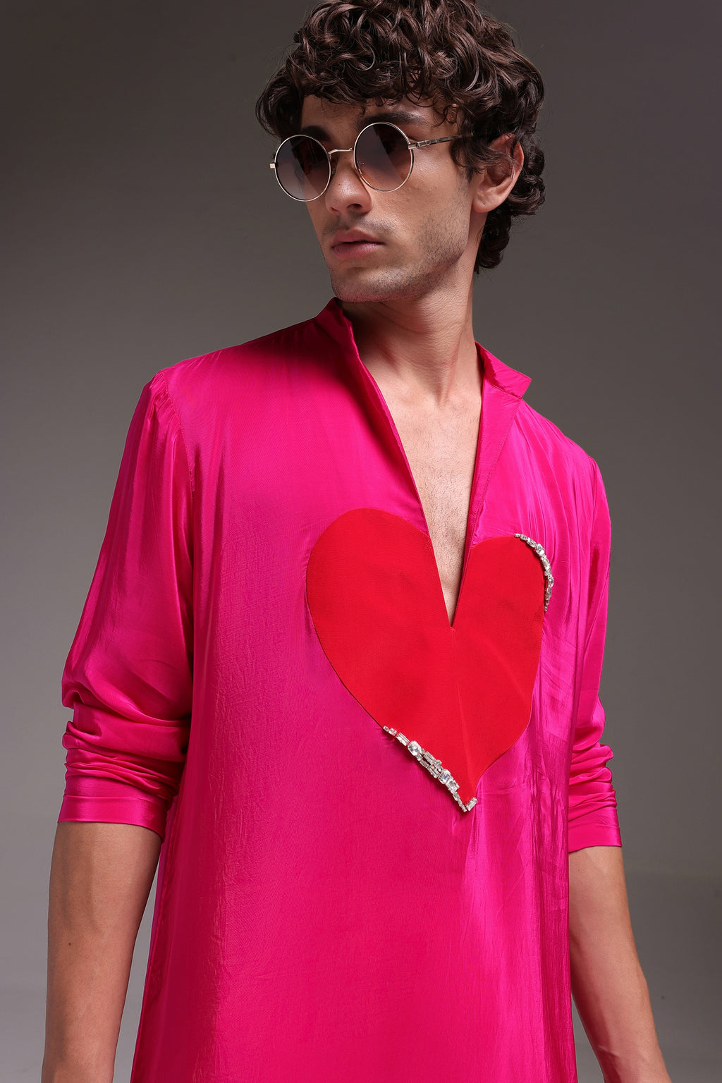 Lupdup(Rhinestone) - Hand Embroidered Designer Kurta