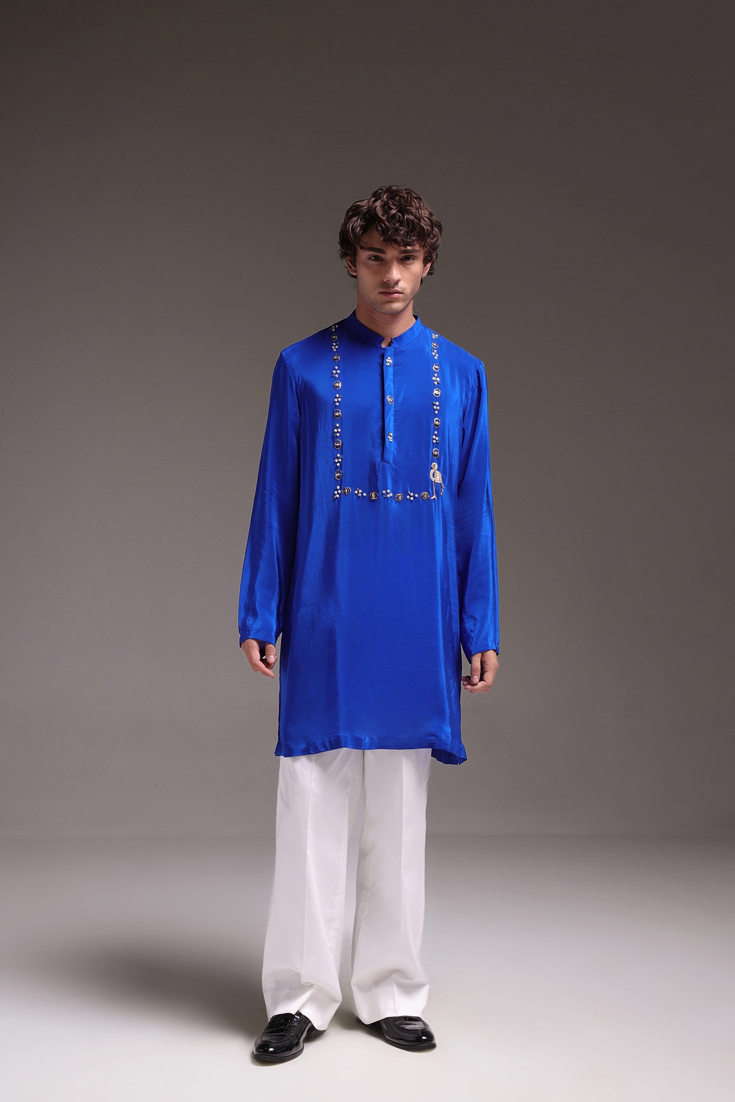 Wade - Hand Embroidered Designer Kurta