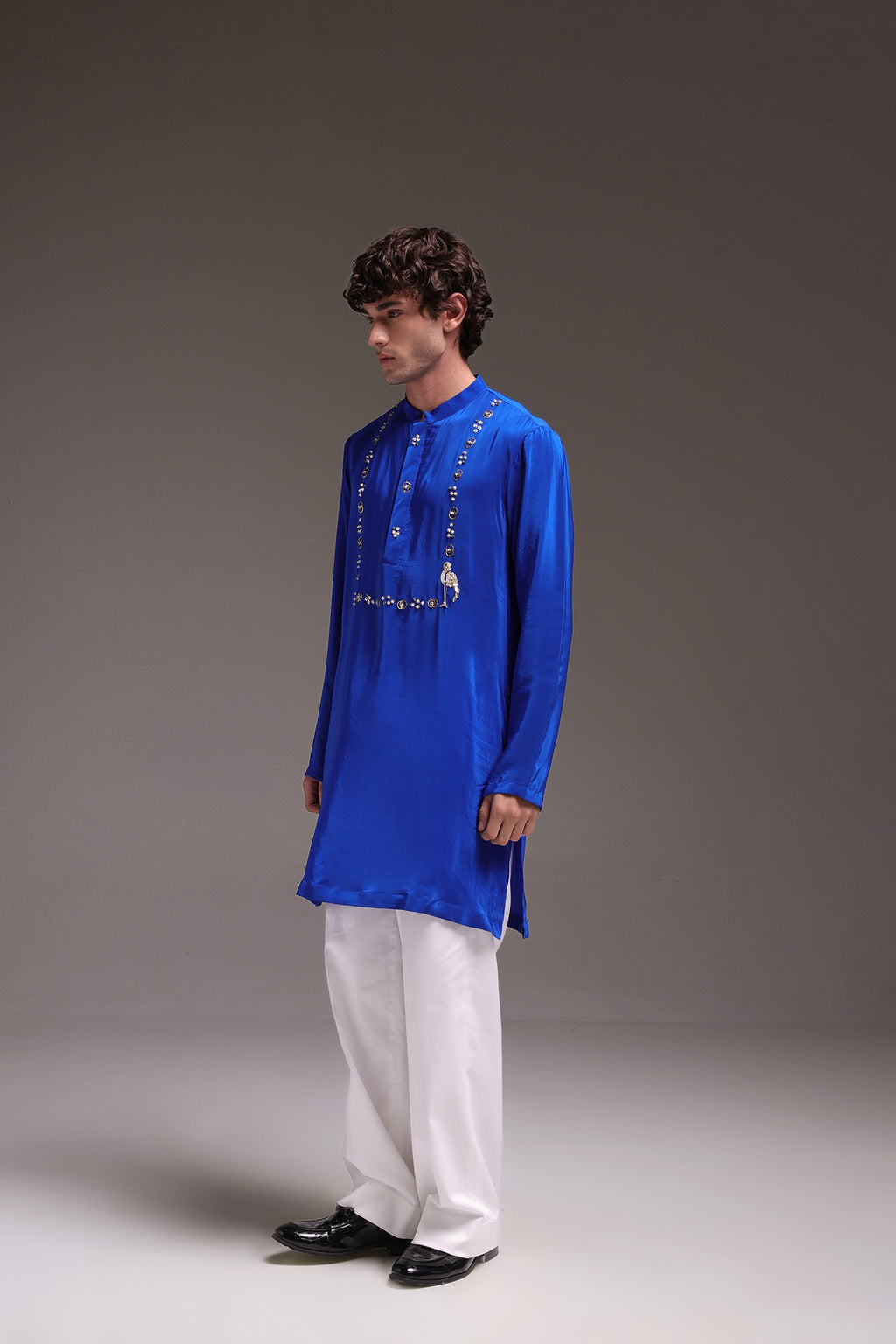 Wade - Hand Embroidered Designer Kurta