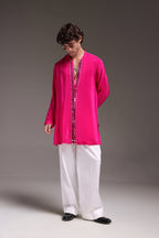 Radiate(Mirror Work) - Hand Embroidered Designer Kurta