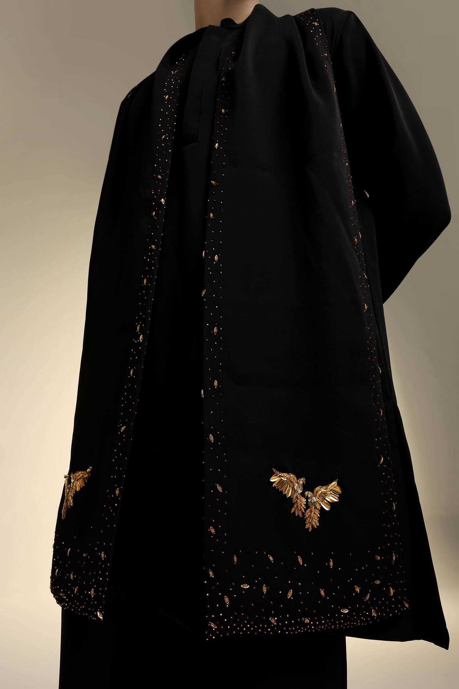 Perch - Hand Embroidered Designer Shawl