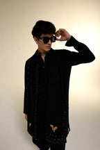 Perch - Hand Embroidered Designer Shawl