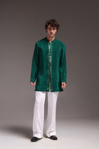 Radiate (Mirror Work) - Hand Embroidered Designer Kurta