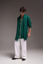 Radiate (Mirror Work) - Hand Embroidered Designer Kurta
