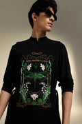 God.Money.Love - Hand Embroidered Designer Bib - Black