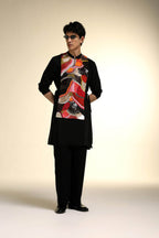 Obsidian - Hand Embroidered Designer Bib