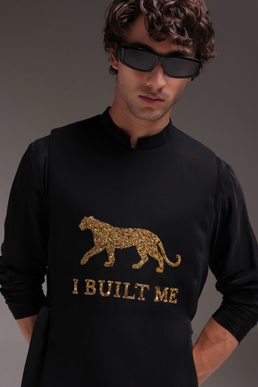 I Built Me - Hand Embroidered Designer Bib