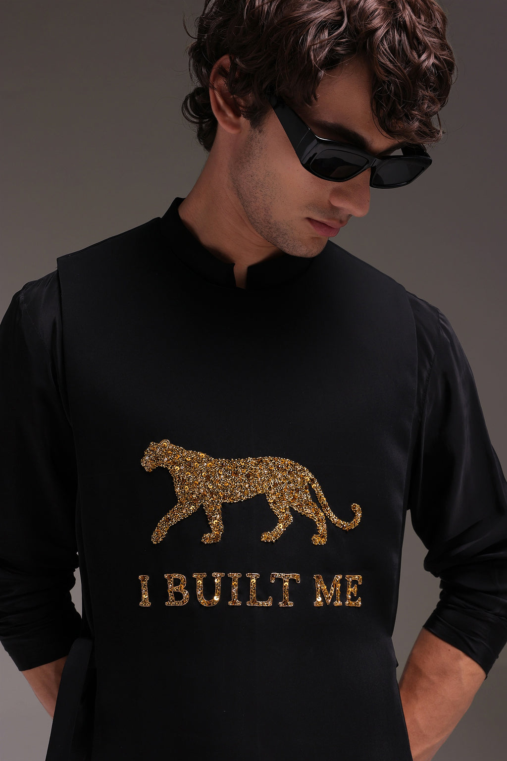 I Built Me - Hand Embroidered Designer Bib