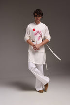 Sakura(Japanese) - Hand Embroidered Designer Bib
