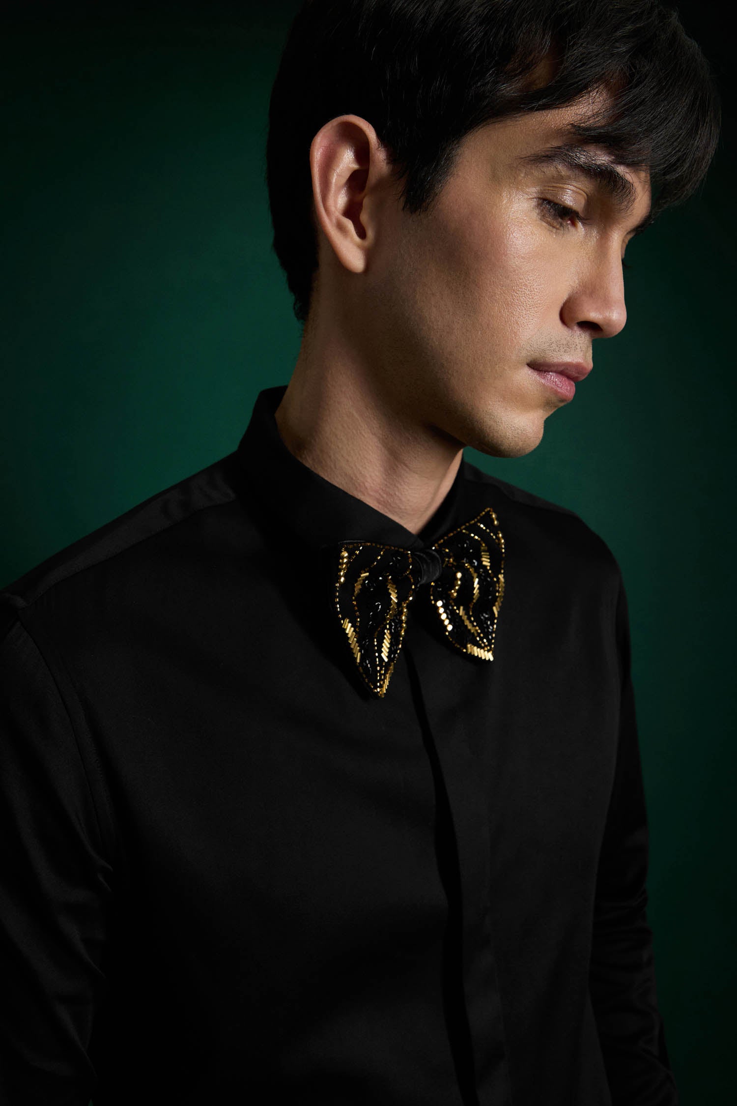 Aureate - Hand Embroidered Designer Bow-Tie