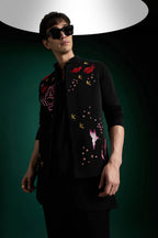 Meadows - Hand Embroidered Designer Bundi