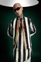 Regalia- Hand Embroidered Designer Bundi Kurta