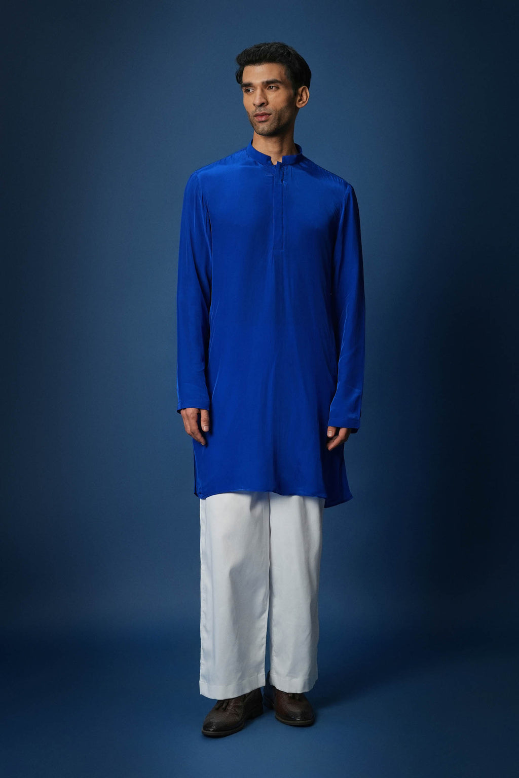 Bee Bundi Kurta - Royal Blue