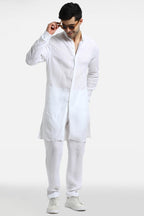 White Linen Kurta