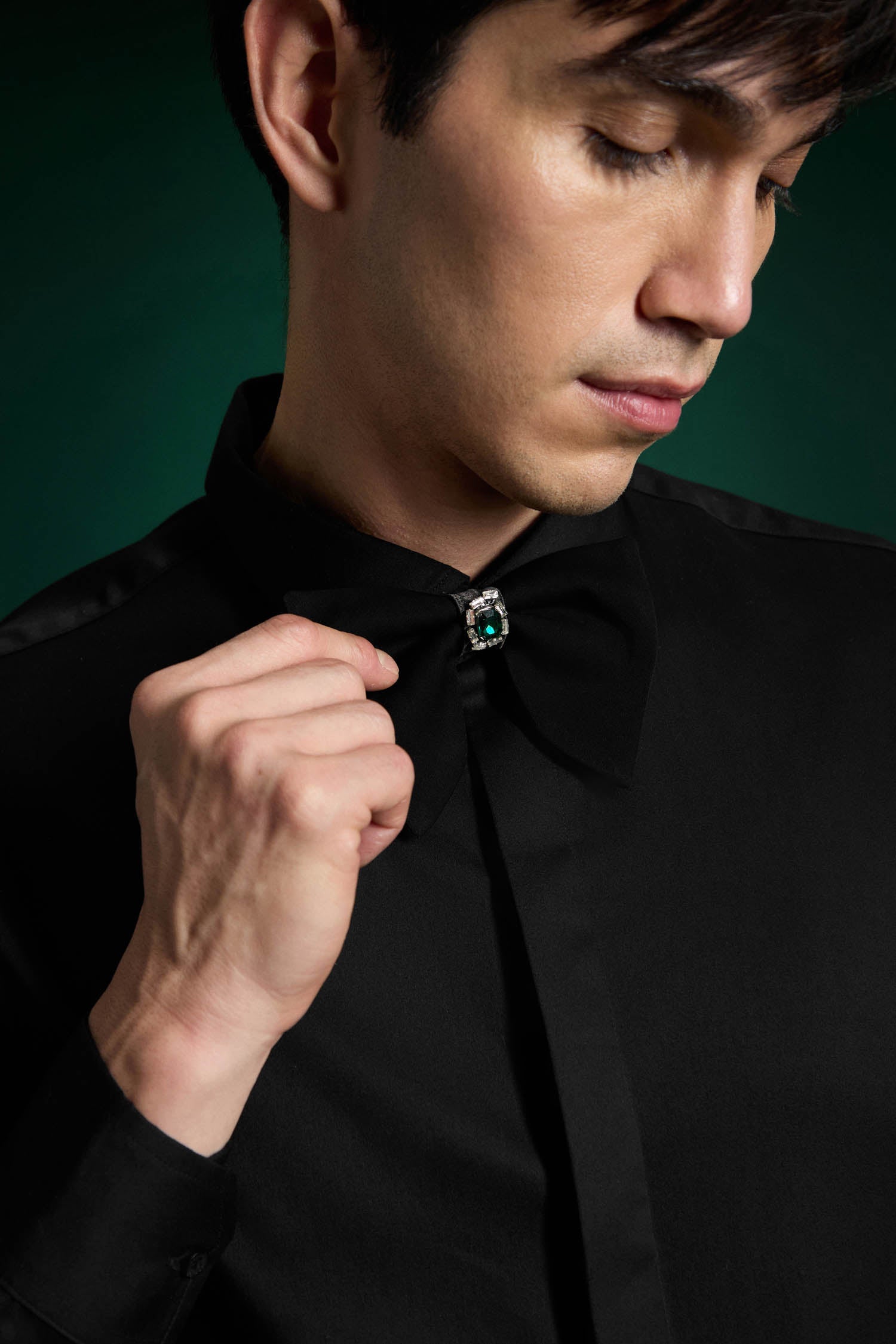 Jade - Hand Embroidered Designer Bow-Tie