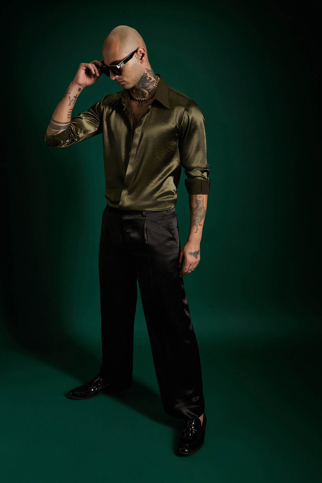 Olive Green - Designer Shirt