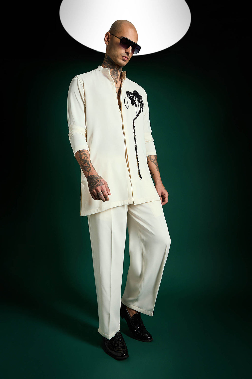 Lei Hand Embroidered Designer Kurta Set - Ivory