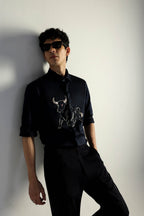Gini(Bull) - Hand Embroidered Designer Shirt