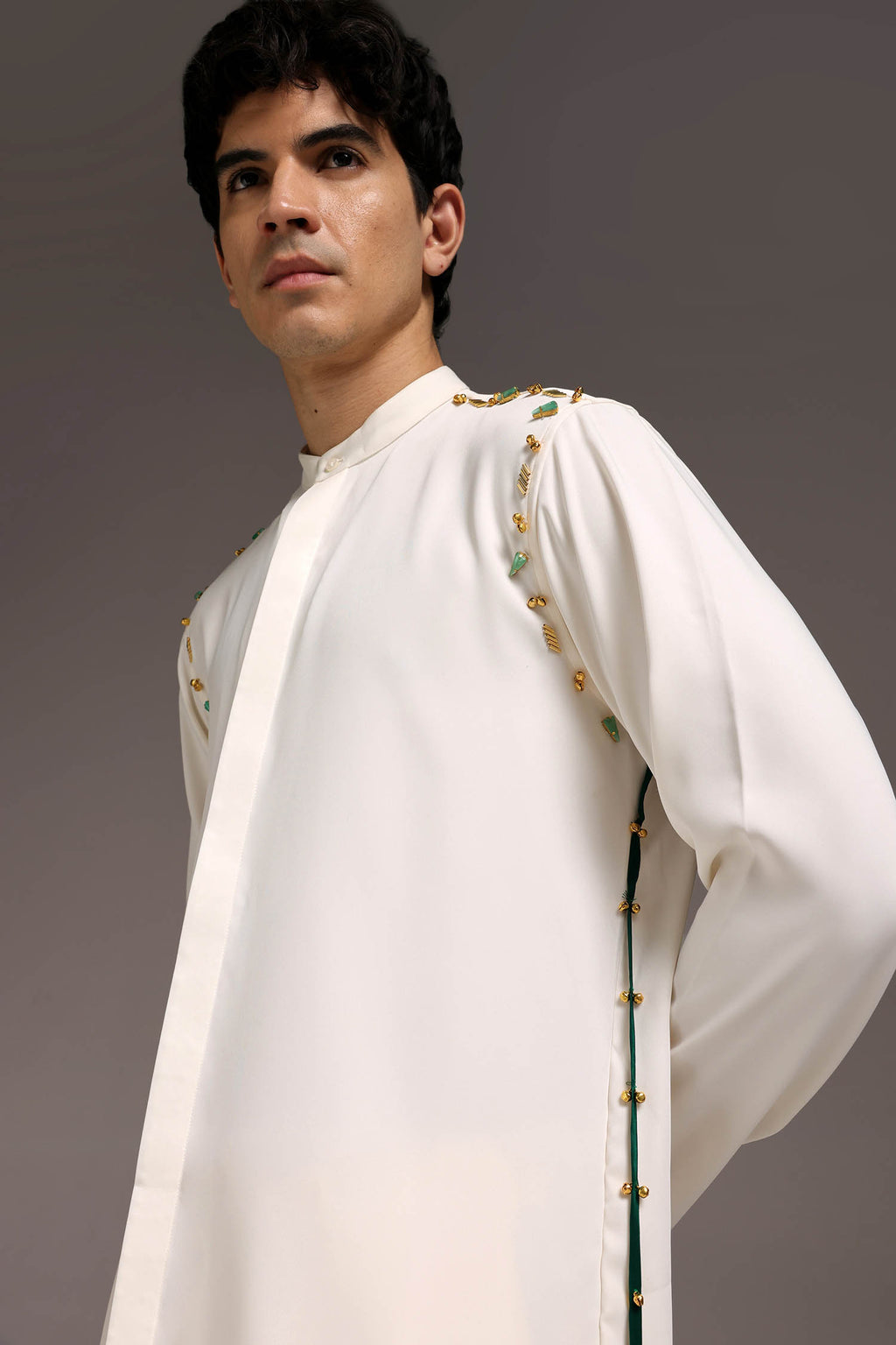 Cord - Hand Embroidered Designer Kurta Set