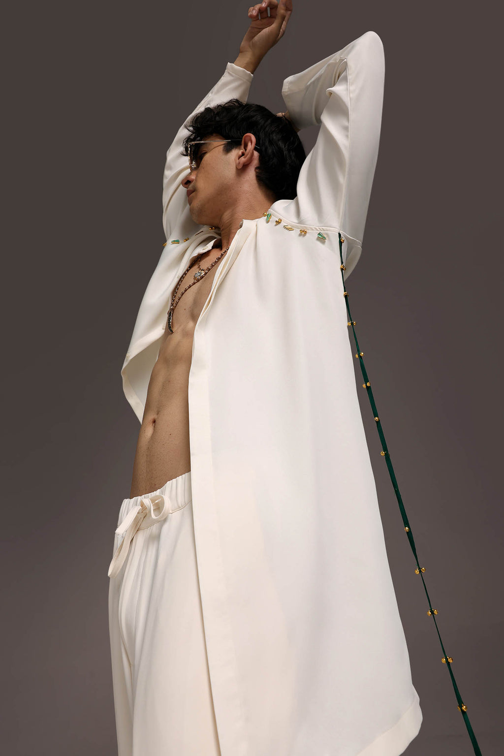 Cord - Hand Embroidered Designer Kurta Set