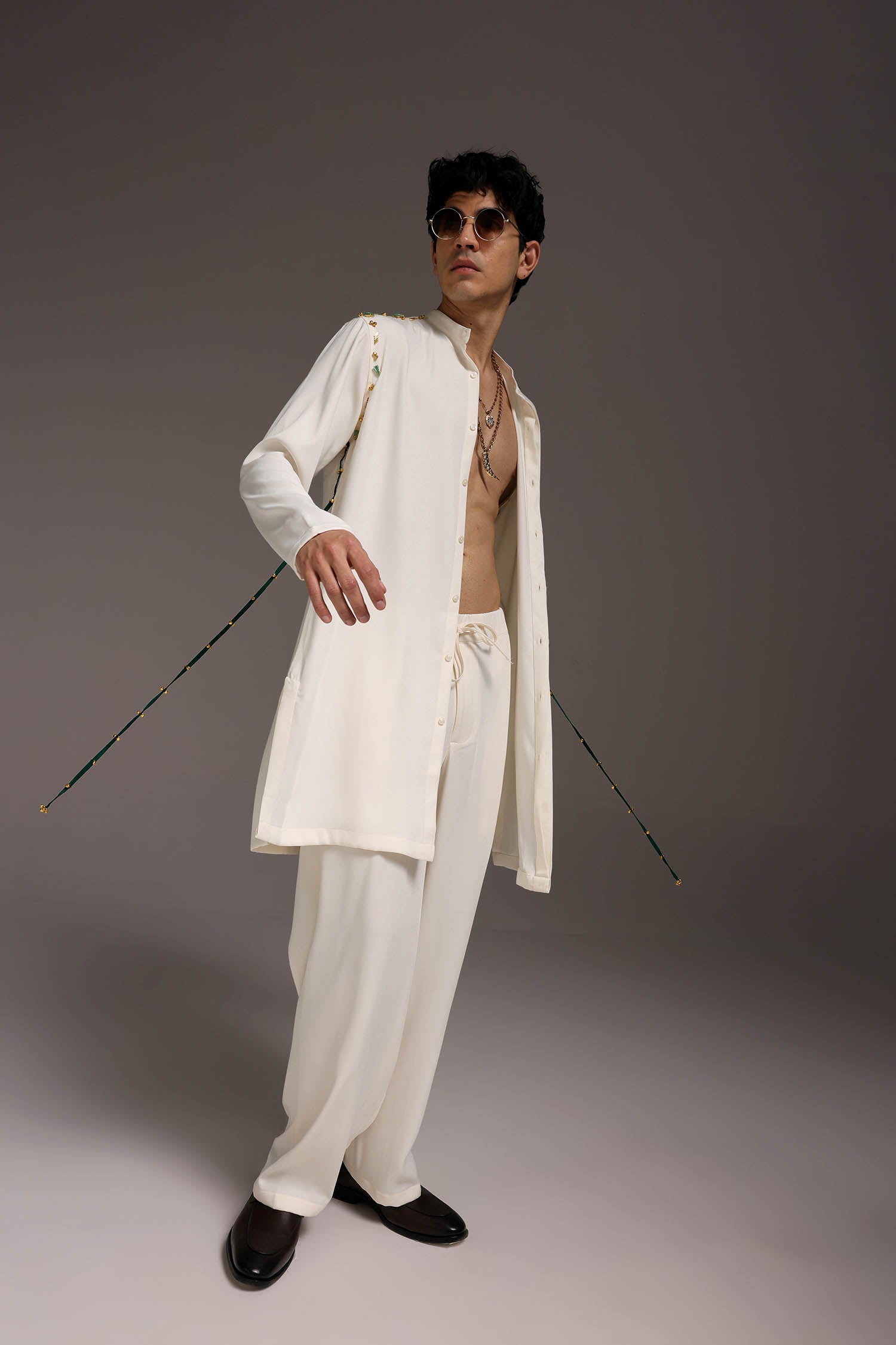 Cord - Hand Embroidered Designer Kurta Set