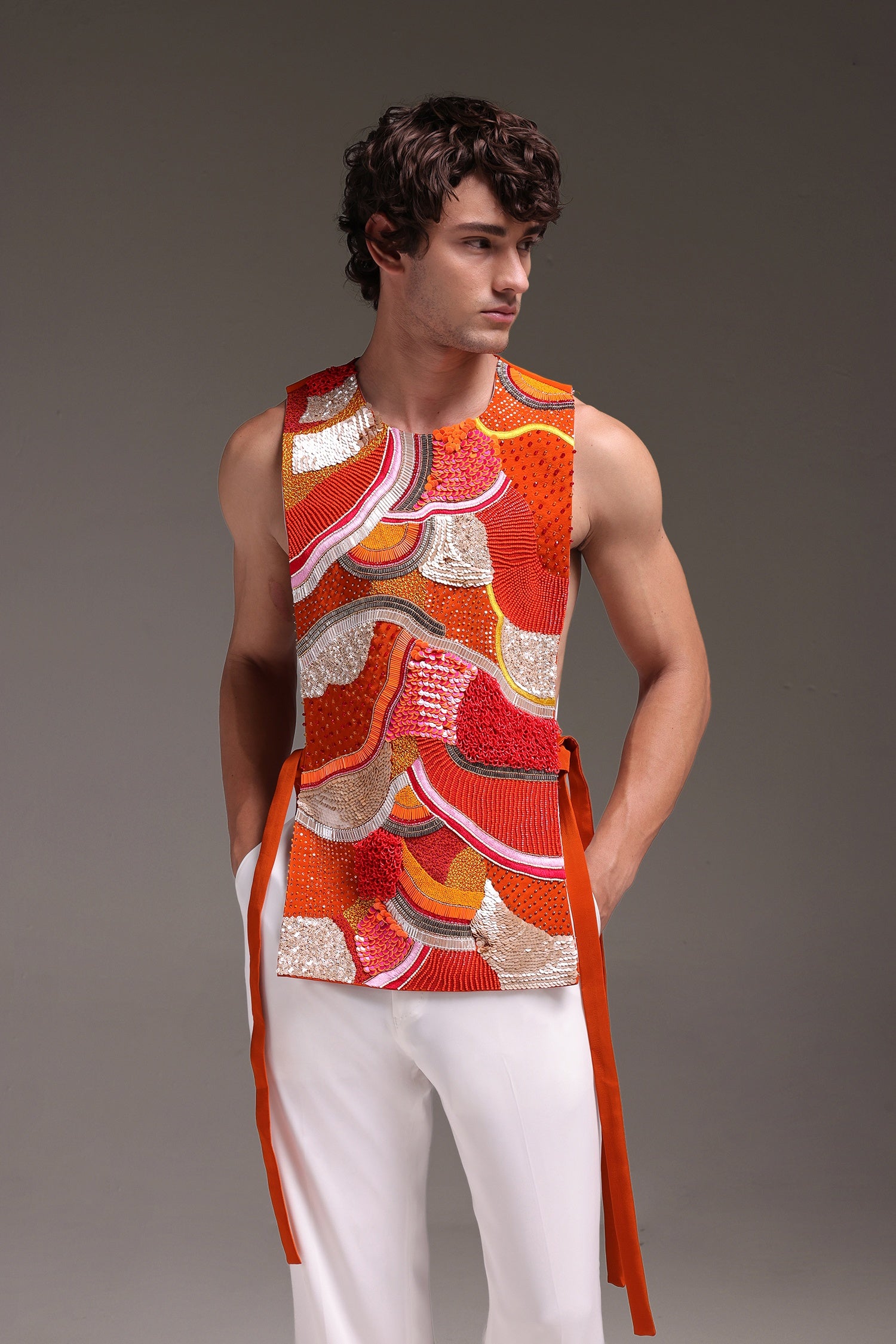 Zest - Hand Embroidered Designer Bib