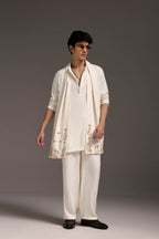 Roe - Hand Embroidered Designer Shawl