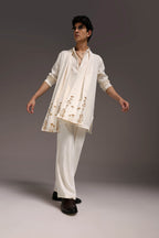 Roe - Hand Embroidered Designer Shawl
