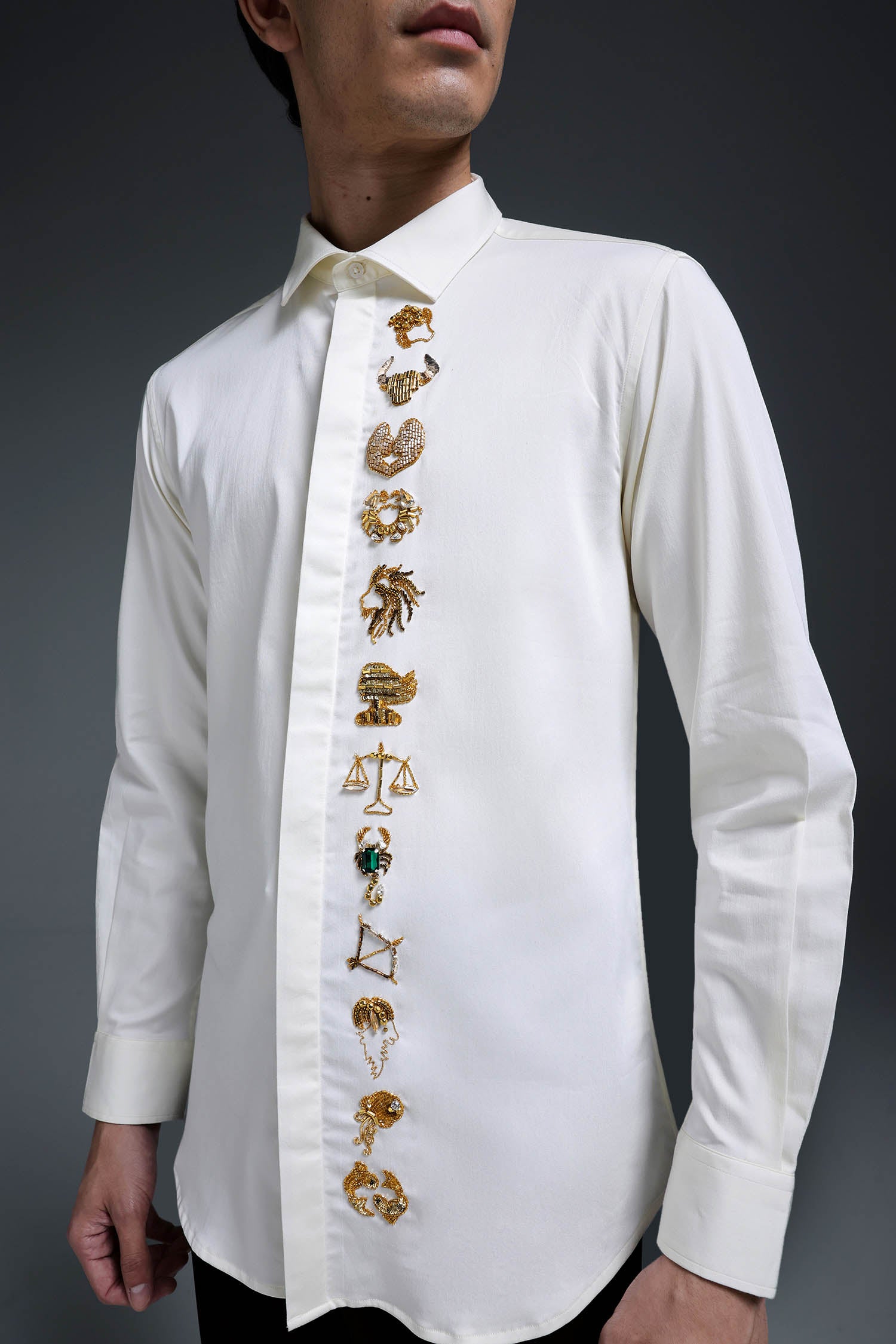 Zodiac Signs - Hand Embroidered Designer Shirt