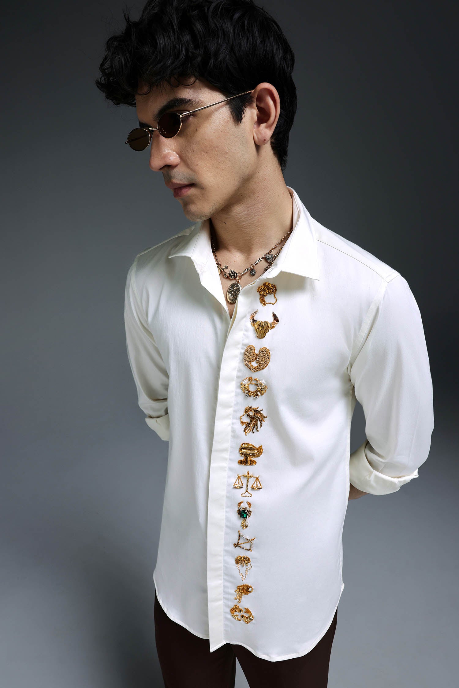 Zodiac Signs - Hand Embroidered Designer Shirt