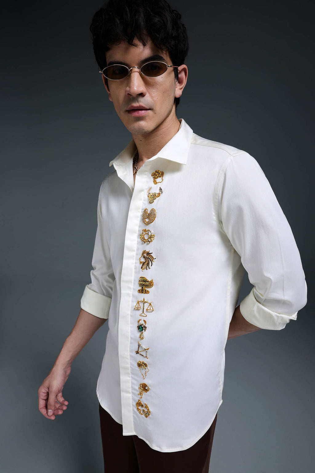 Zodiac Signs - Hand Embroidered Designer Shirt