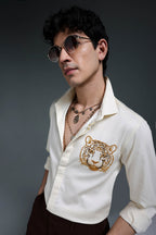 Predator(Tiger) - Hand Embroidered Designer Shirt