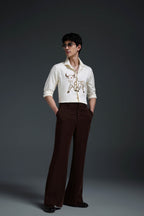 Gini(Bull) - Hand Embroidered Designer Shirt