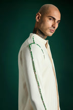 Cue Hand Embroidered Designer Kurta Set - Ivory