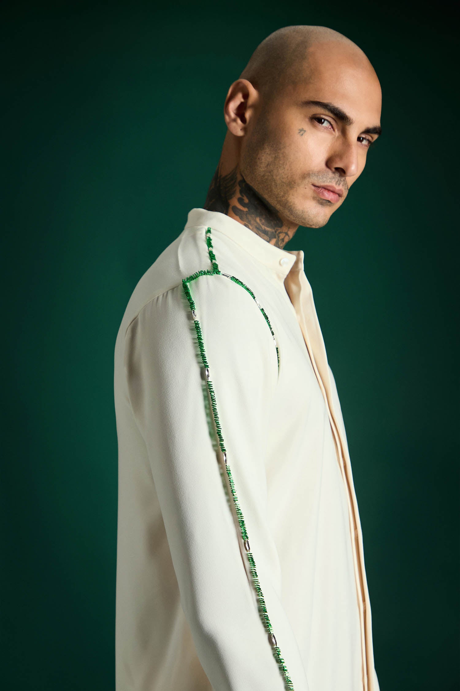 Cue Hand Embroidered Designer Kurta Set - Ivory