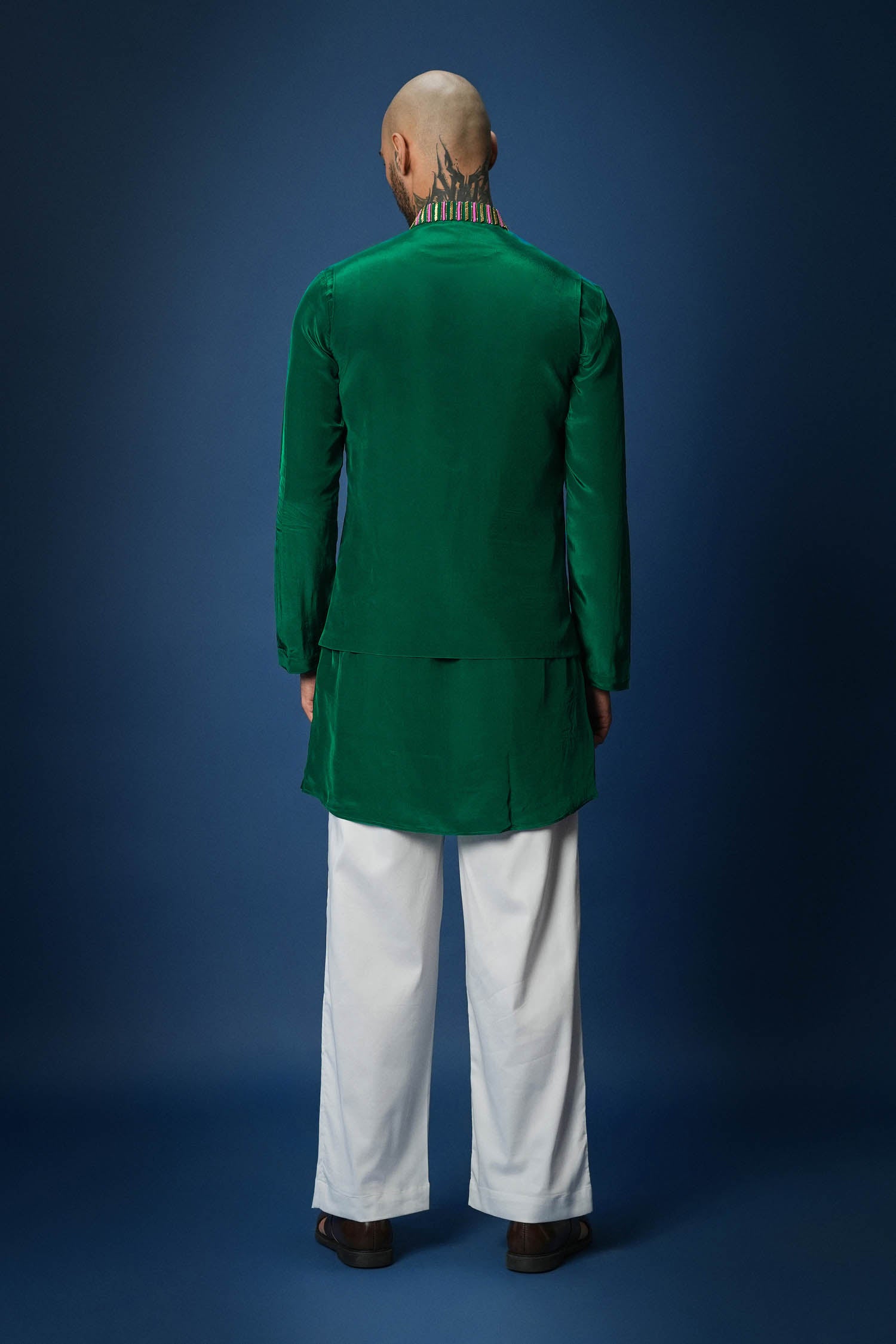 Green Bundi Kurta