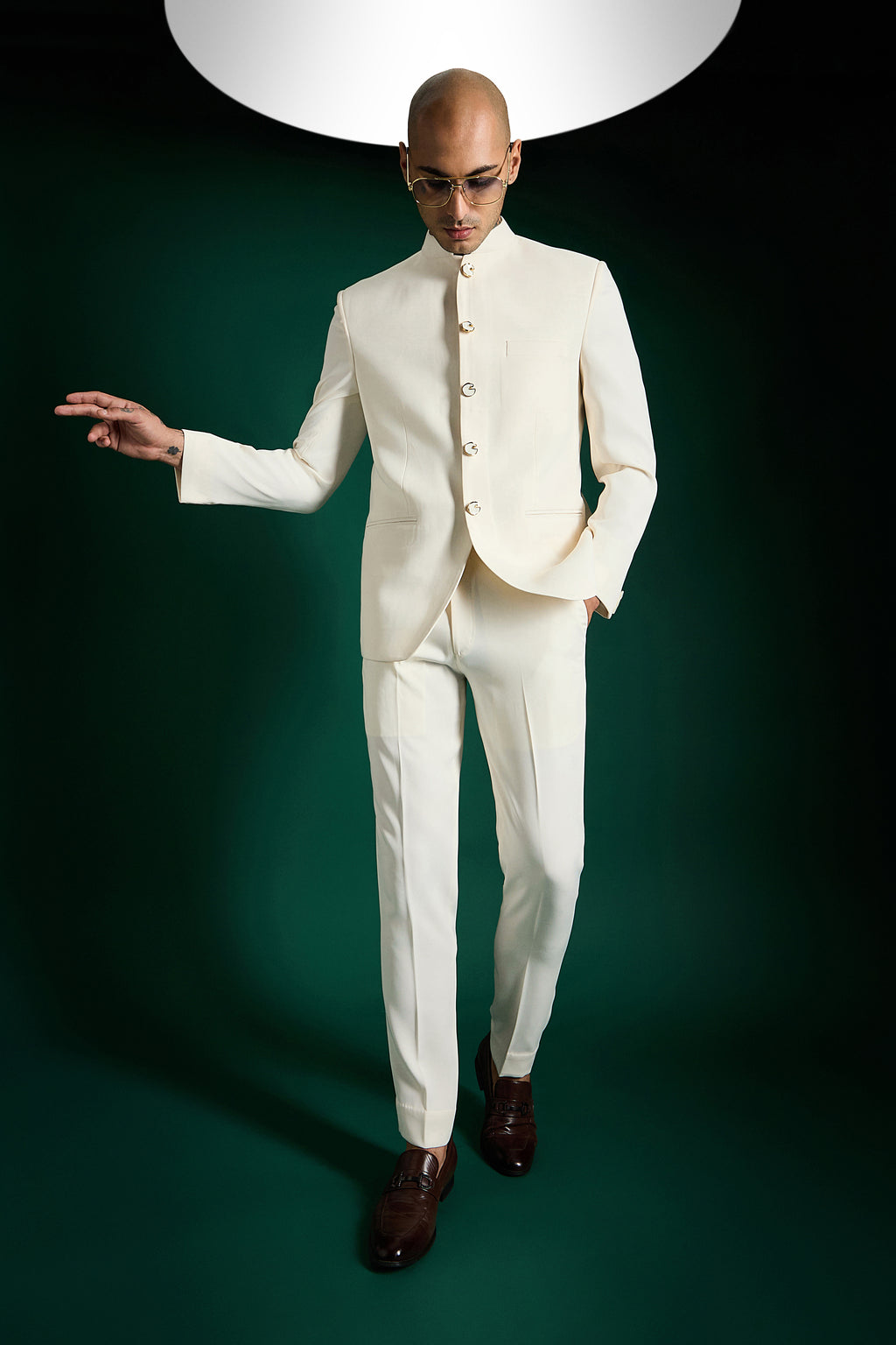 The Highness Bandhgala - Ivory