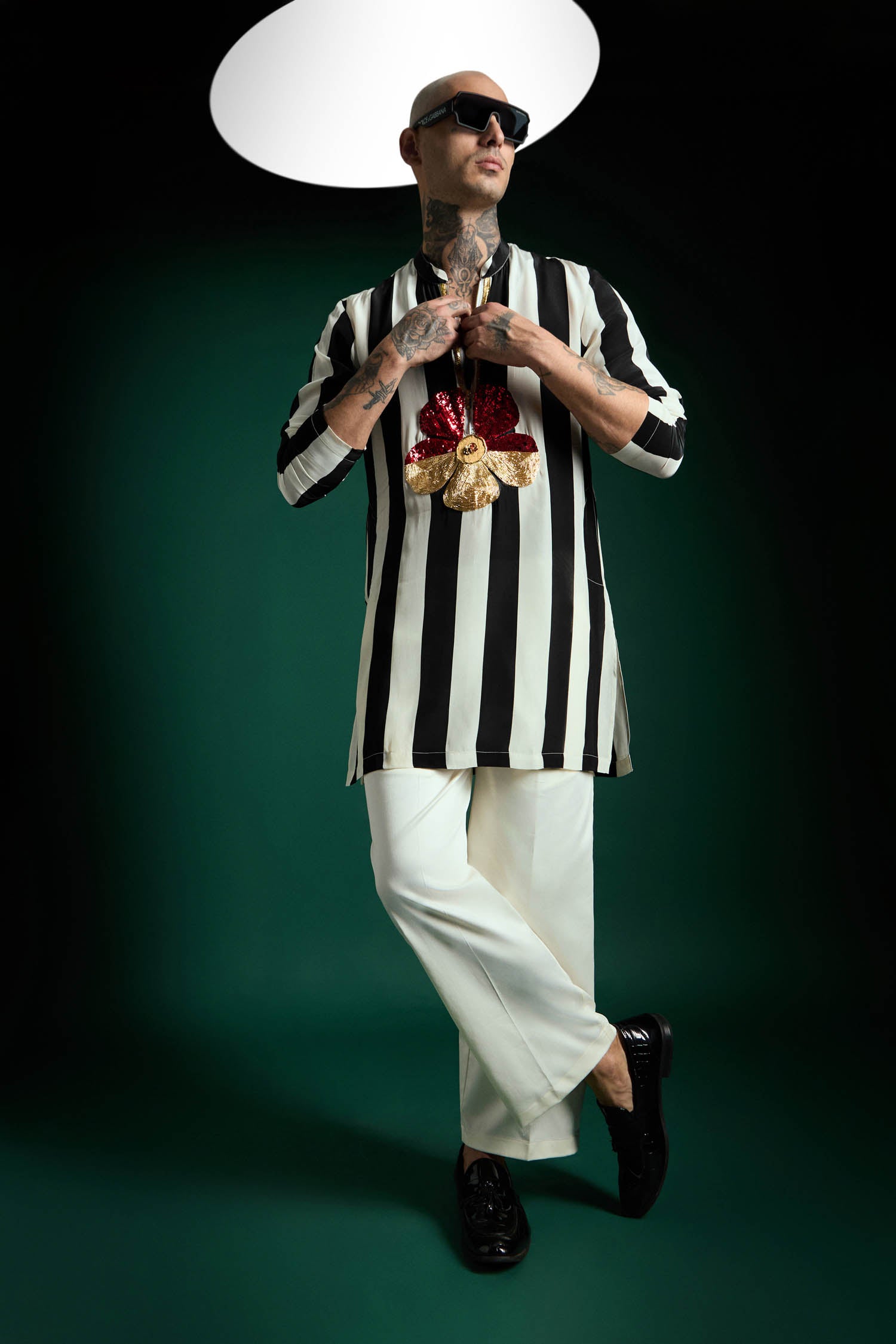 Ascend Hand Embroidered Designer Kurta - Black