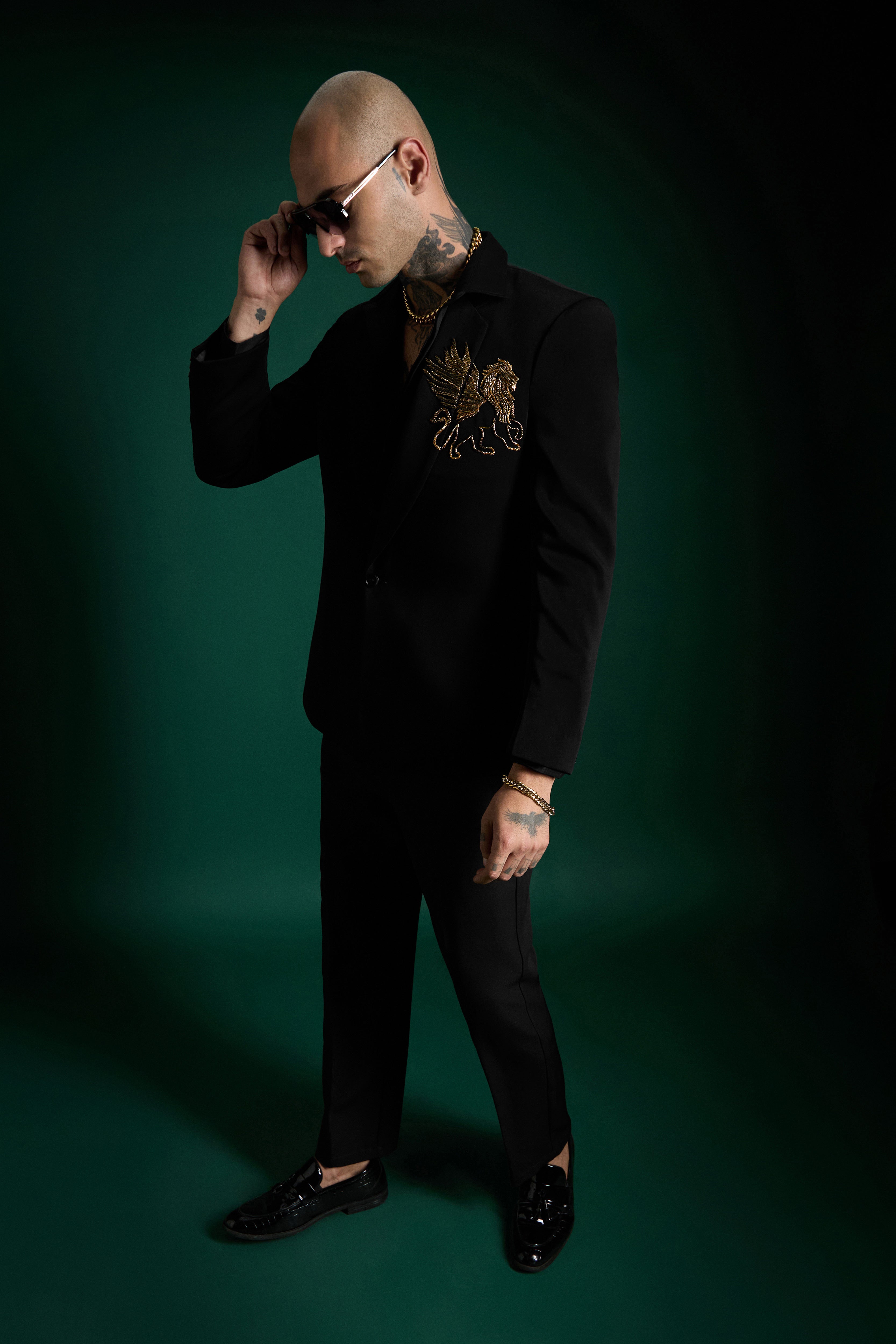 Still Crown - Hand Embroidered Designer Tuxedo