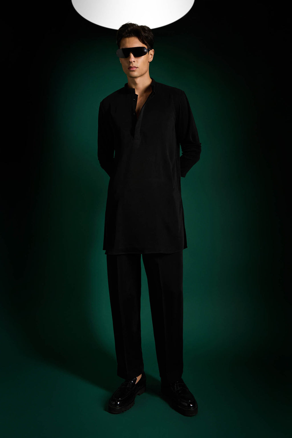 Black Designer Kurta Set