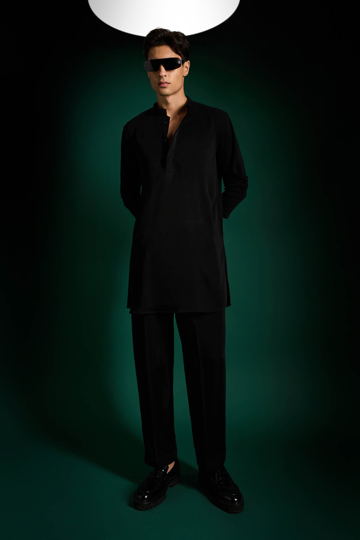 Black Designer Kurta Set