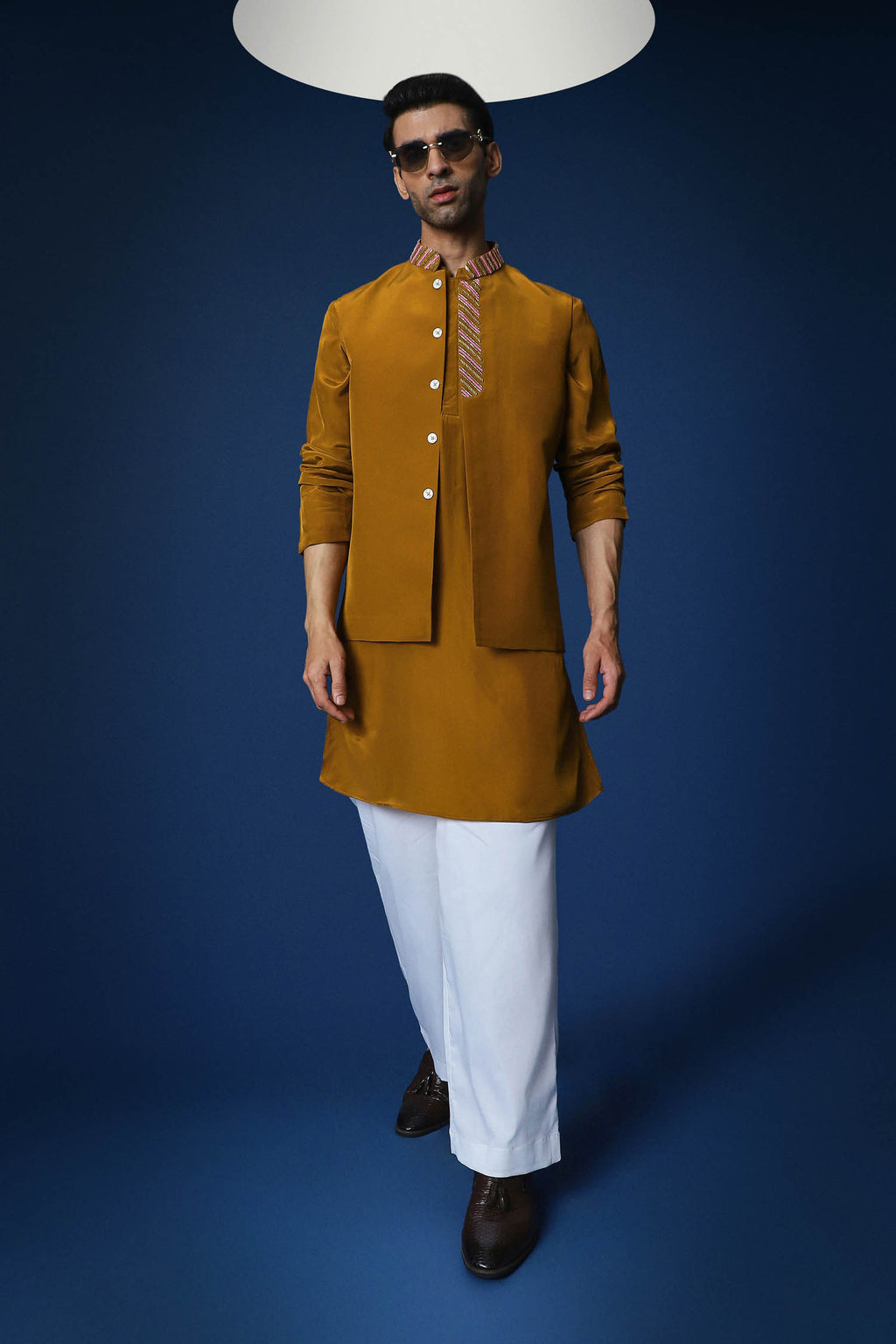 Mustard Bundi Kurta