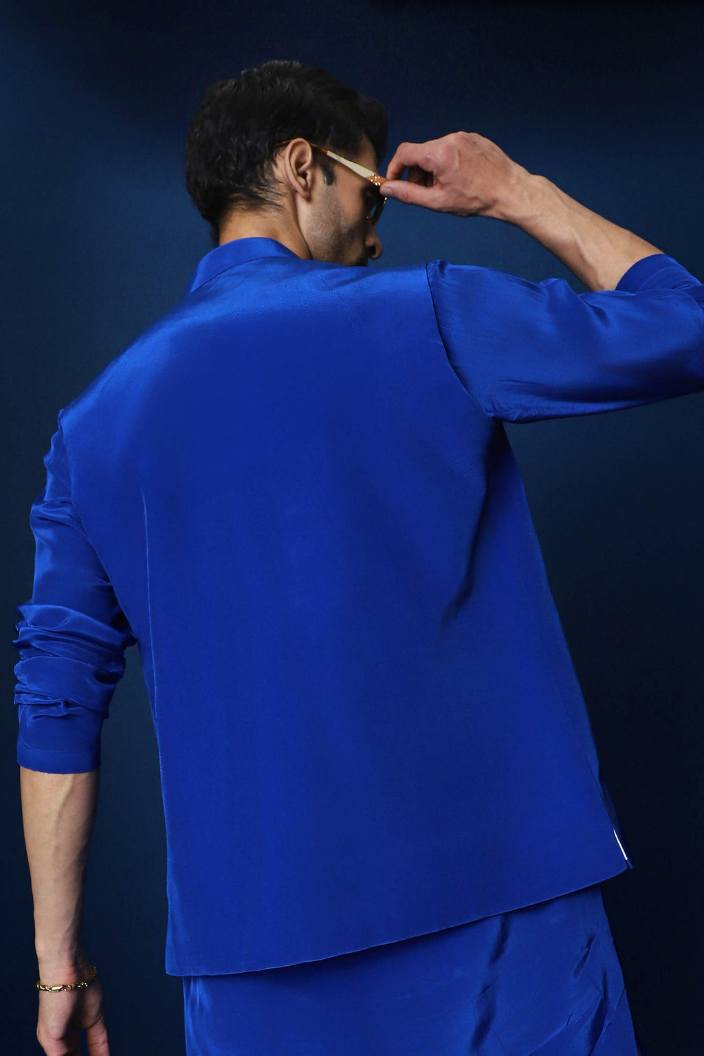 Gaj Bundi Kurta - Royal Blue