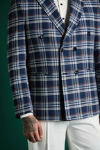 The Board Room Blazer Plaid Checks - Navy