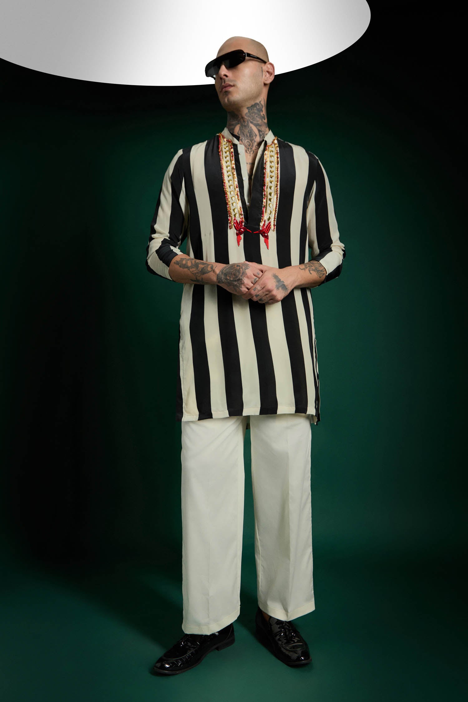 Regalia Hand Embroidered Designer Kurta - Black