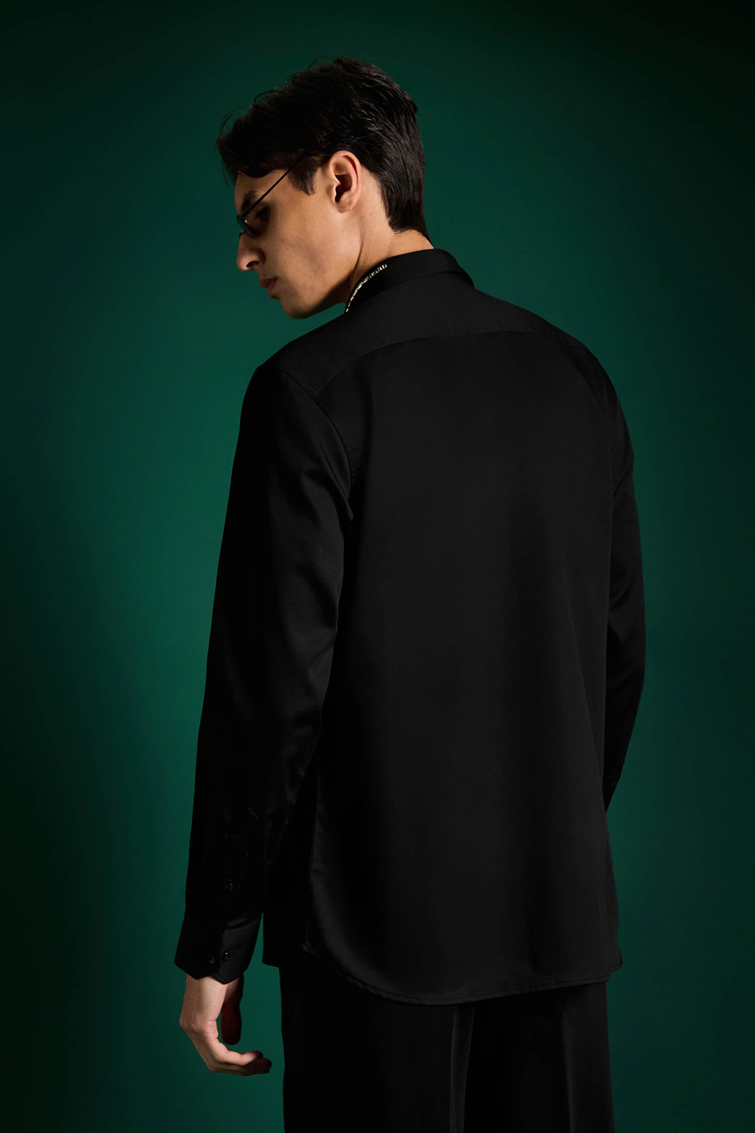 Jade - Hand Embroidered Designer Tie With Shirt