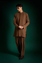 Echelon Designer Kurta Set - Caramel Brown