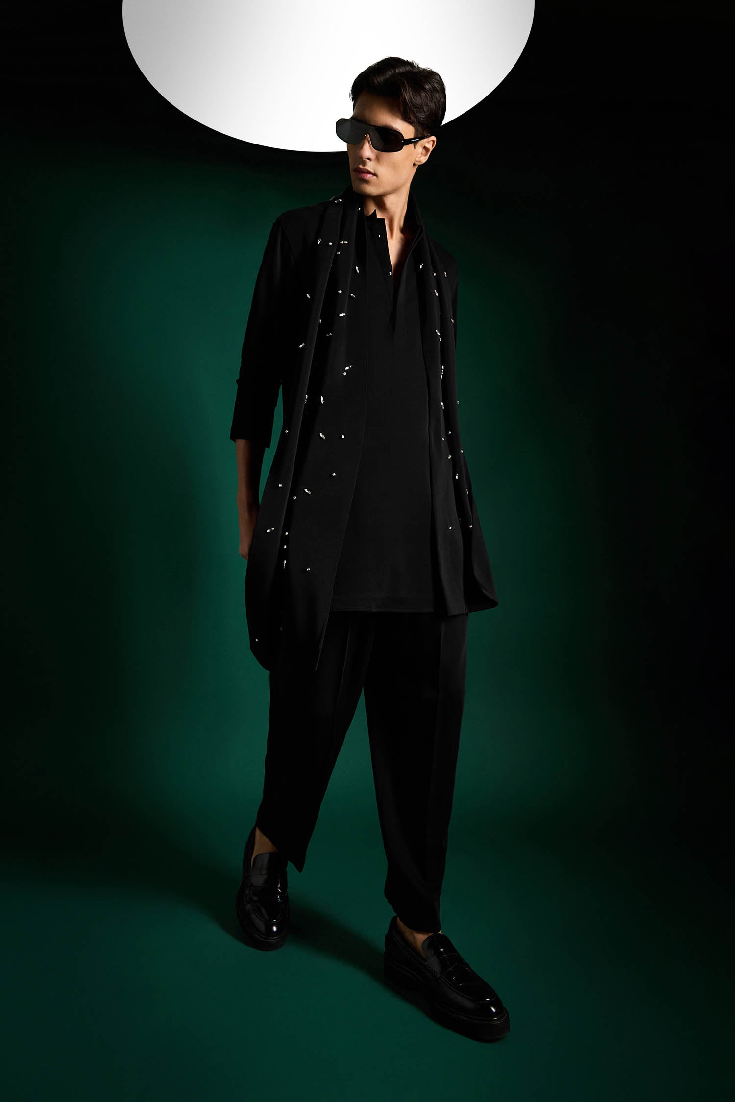 Flecked - Hand Embroidered Designer Shawl