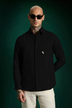 Bird Irish Linen Shirt - Black