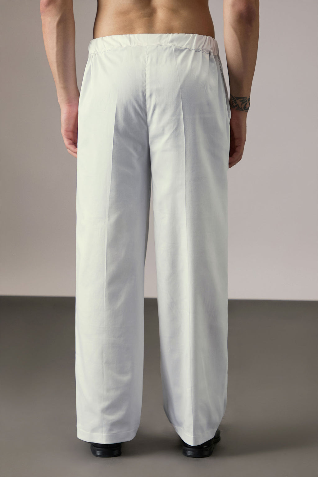 Straight Pyjamas Trousers - White
